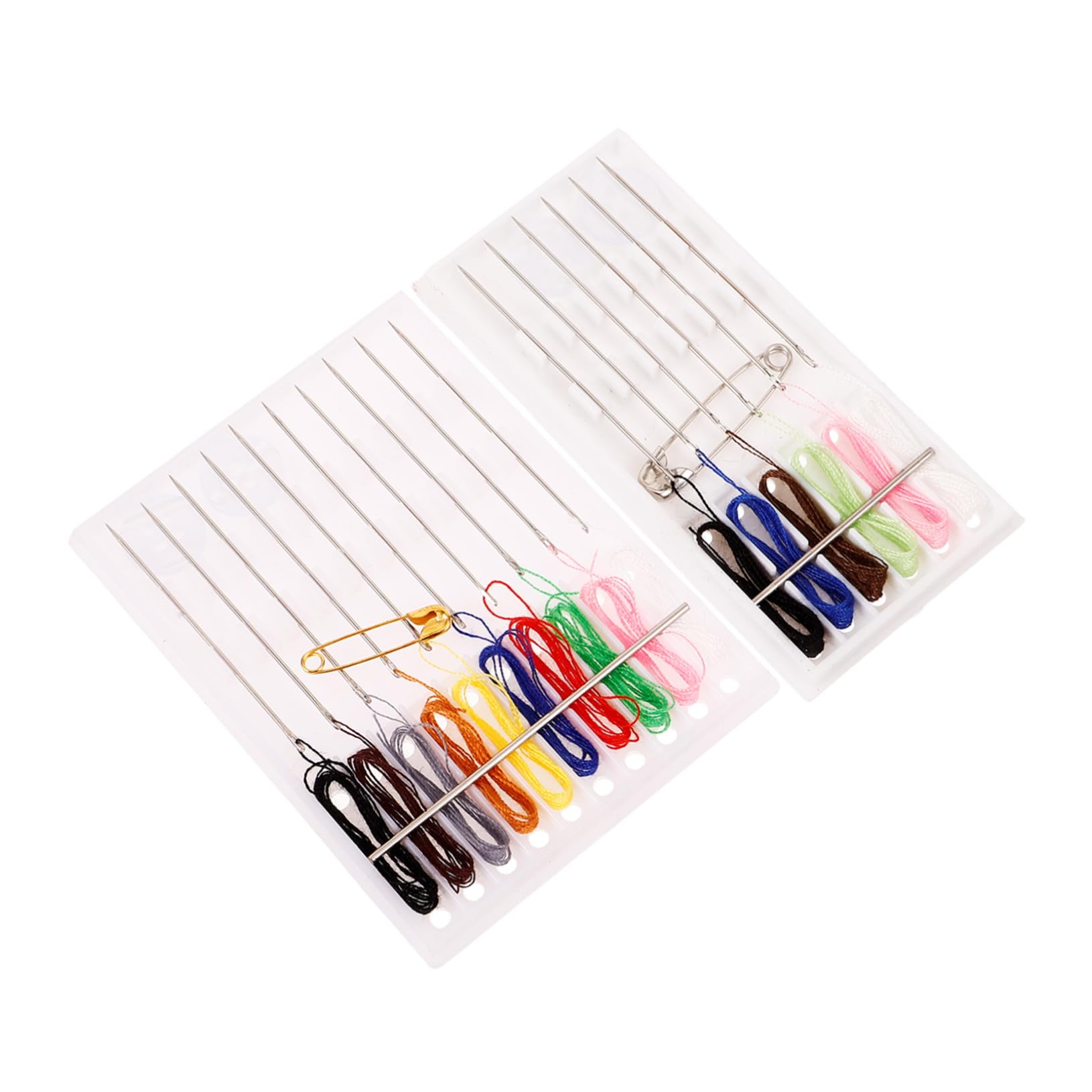 OSALADI 2Sets Portable Sewing Kit of Multifunctional Needlework Tools for Household and Travel Lightweight Design for and Carrying for Clothing and Craft Projects