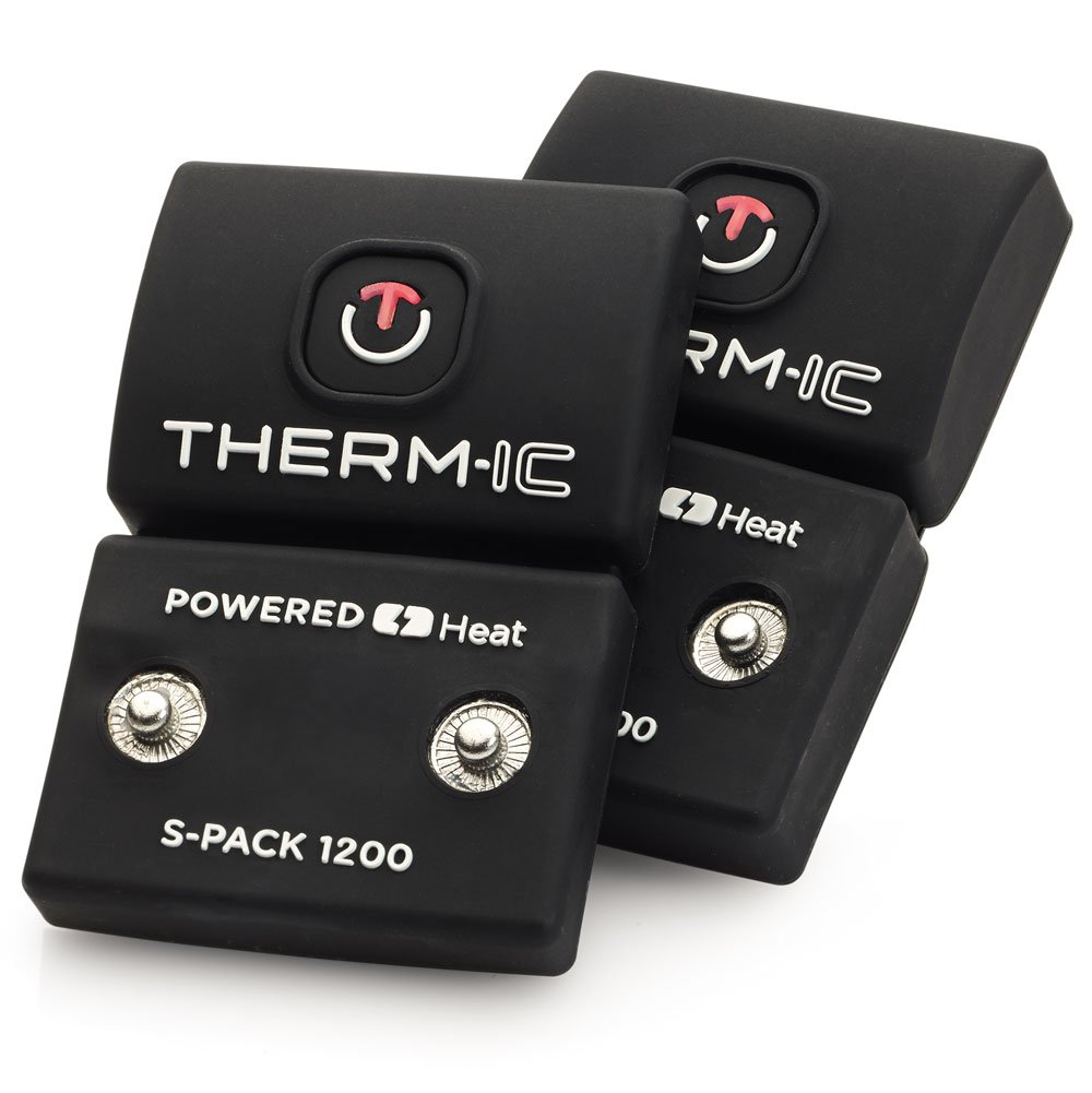 Therm-icPack 1200 Sock Batteries - Compatible with All Therm-ic Heated Socks - Compact Lightweight Easy to Use Batteries with 3 Heat Settings - USB Charger Included