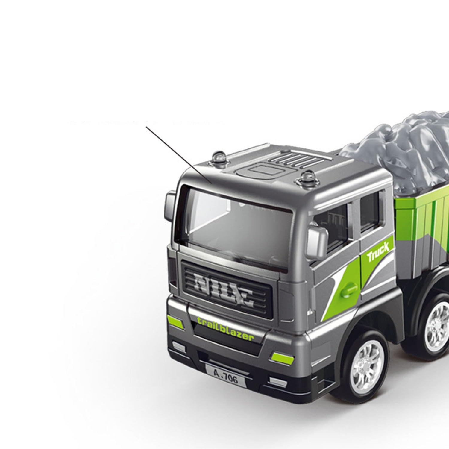 Pihura Alloy Engineering Vehicle Set | Excavator Toy Car Set | Simulation Model Push Vehicles | Oil Tanker | Cement Mixer | Construction Toy Cars | 4-Piece Set for Kids | (Pack of 2) 3