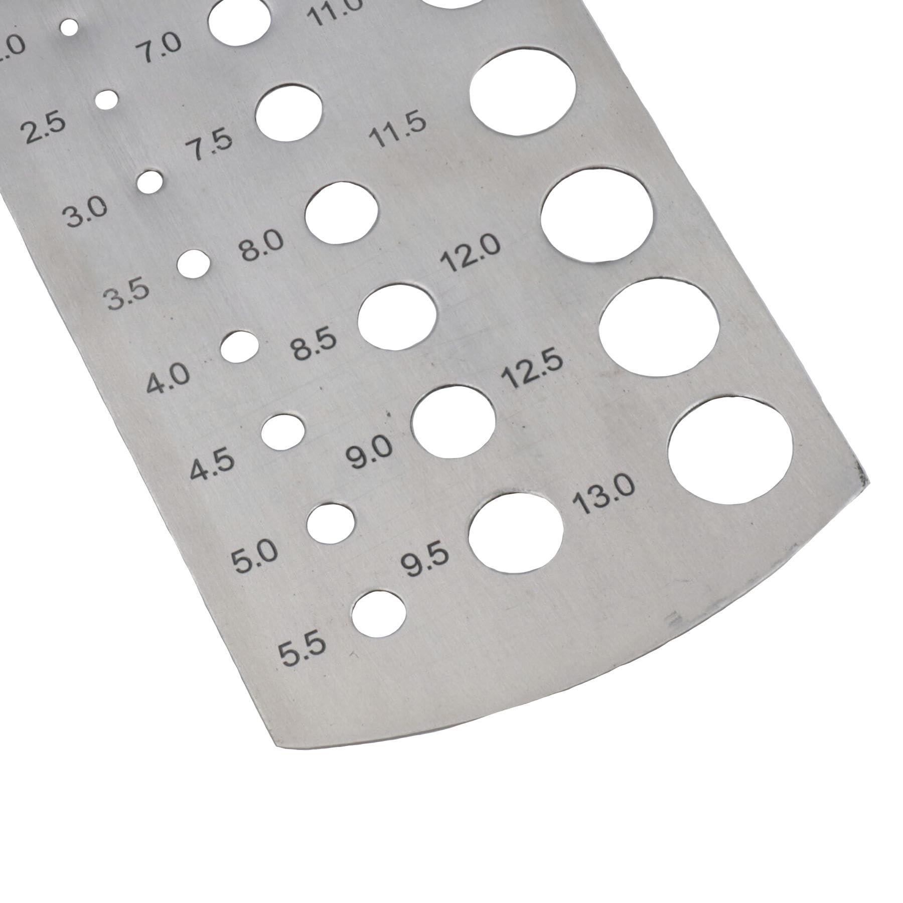 Jauge Métrique Pour Forets Jauge De Perçage Métrique 1-13mm - Acier Inoxydable - Pour Mesurer Forets Et Petits Objets Jauge Acier Inox 1-13mm