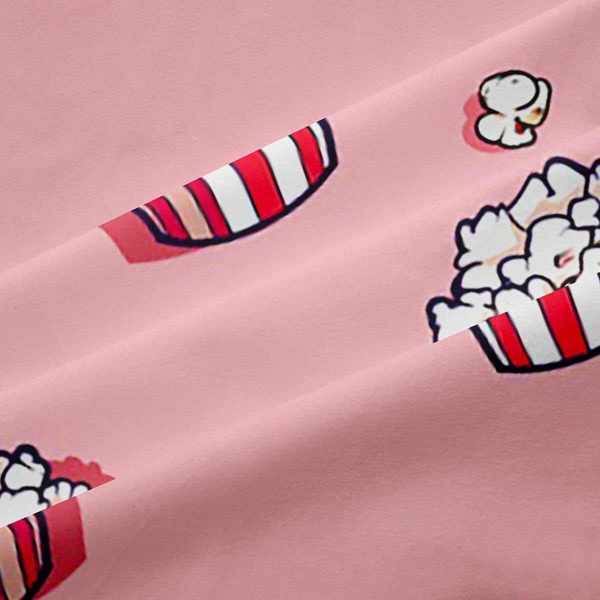 Homemissing Popcorn FüR Kids Adults Vorhänge 260x140cm Erwachsene Kinder