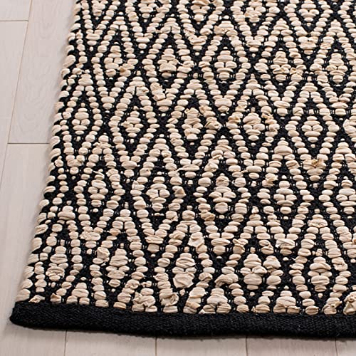 SAFAVIEH Montauk Collection Tapete 4' x 6' Beige y Negro miniatura 4
