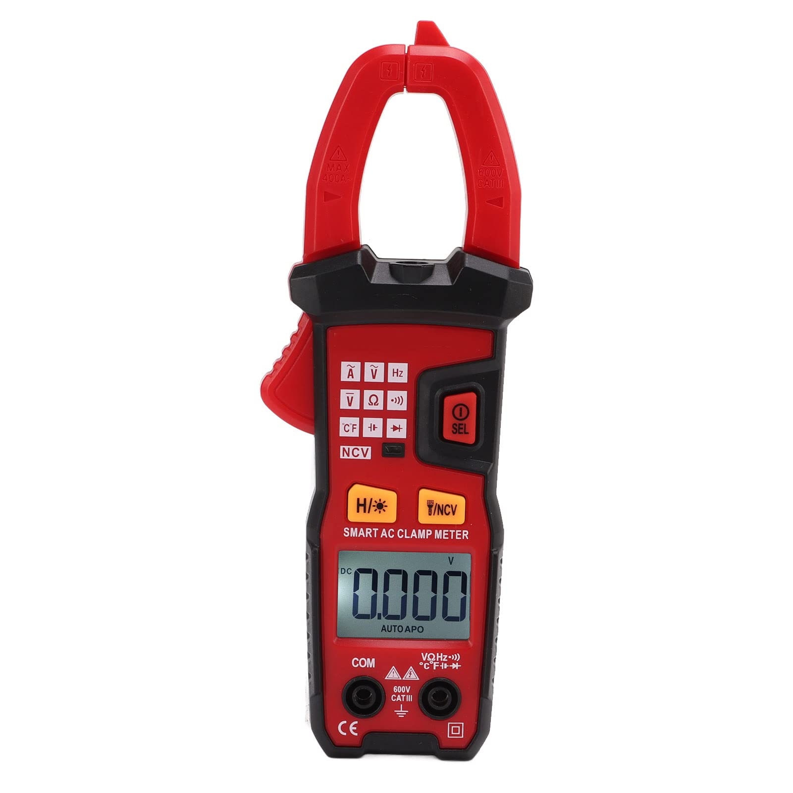 UA666C Digital Clamp, Multimeter LCD Backlight Display Button T Voltage Meter Meters Type Flashlight Current Tester for Electricity Valve Test