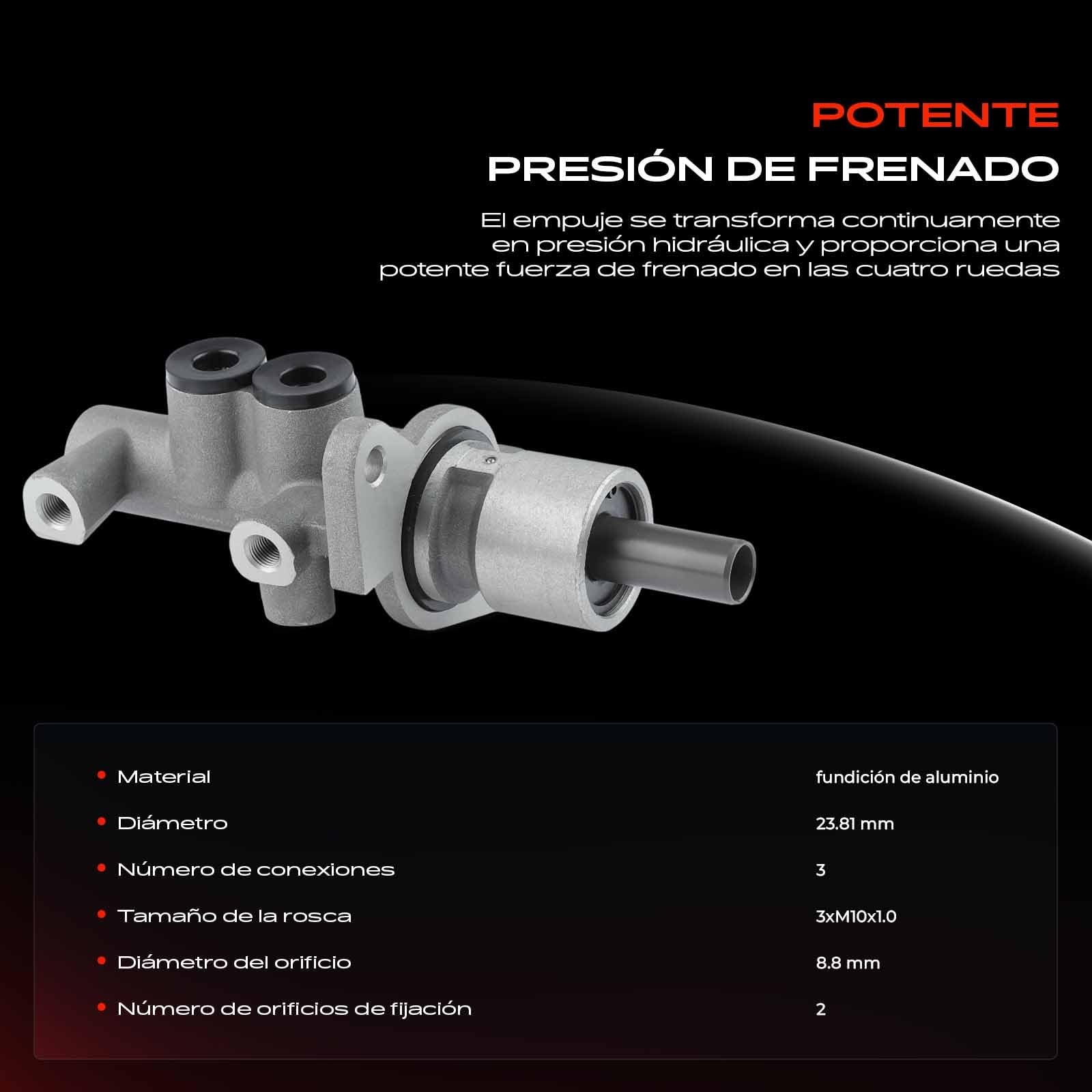 Frankberg Bomba de freno Cilindro de freno Compatible con Serie 3 E36 316i 318i 320i 325td 1990-1998 Replace# 34311161860