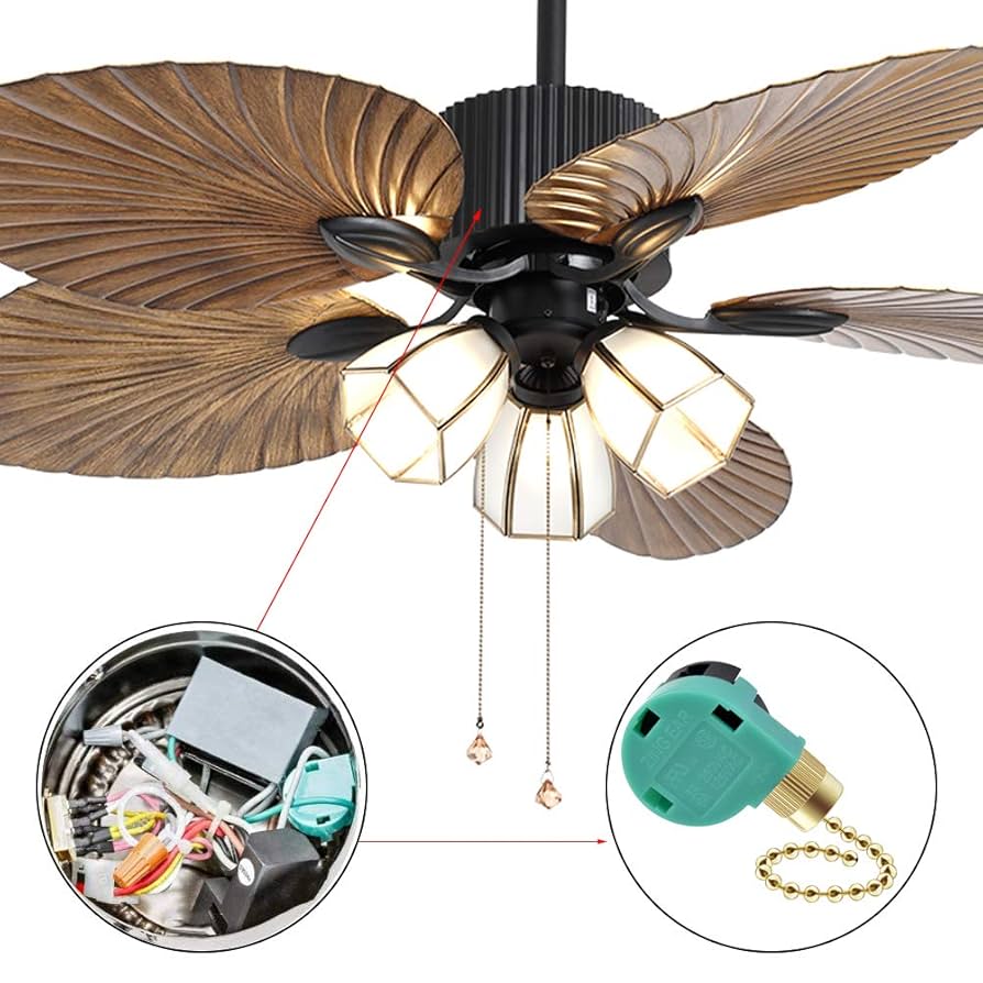 【新品未使用❗️】 USB BESKTOP DOUBLE FAN 2 Pack Ceiling Fan Switch 3 Speed 4 Wire Zing Ear ZE-268S6