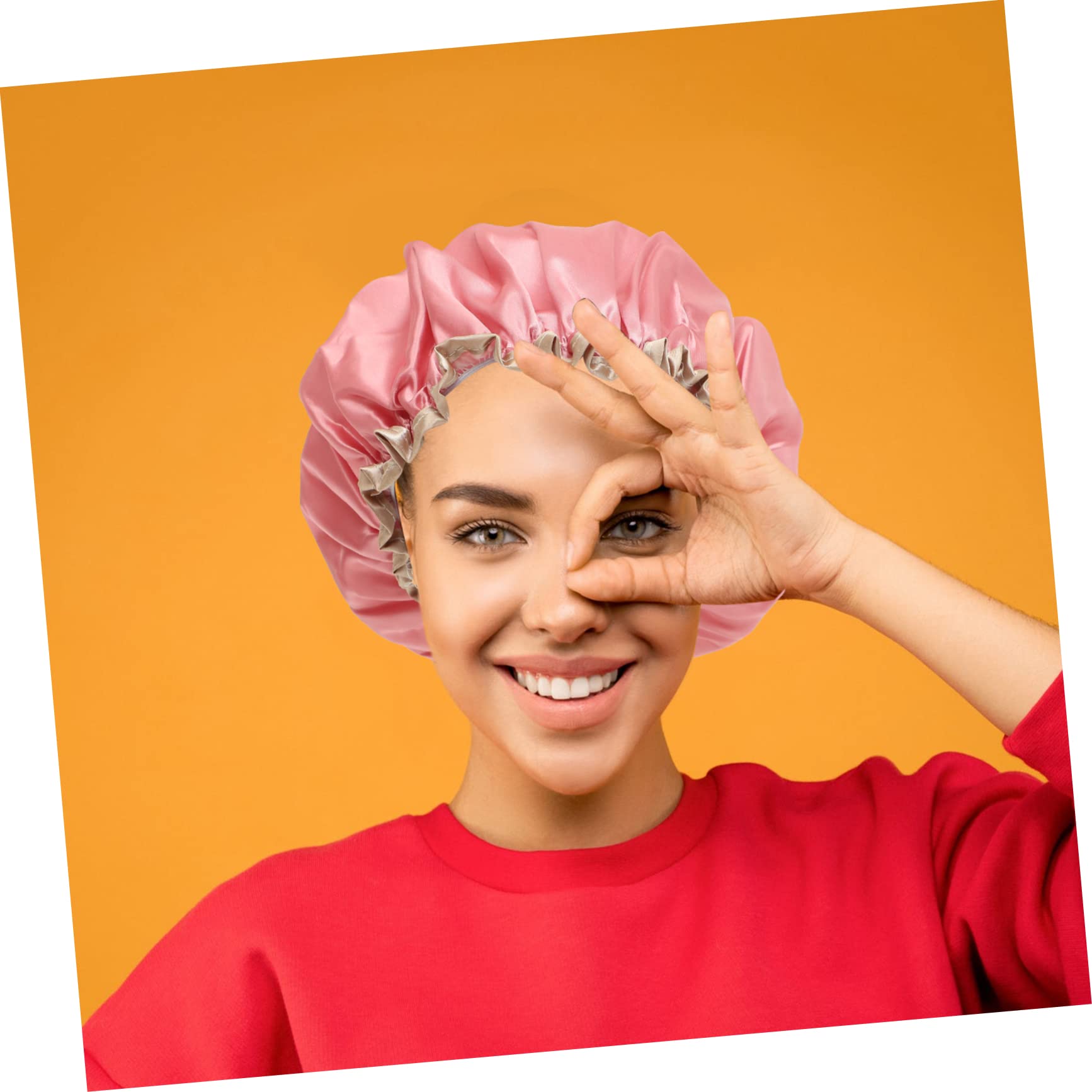 FRCOLOR 12 Stück Doppellagige Duschhaube Dekorative Duschhaube Badekappe Regenhut Für Damen Duschhut Damen Große Für Beanie Elastischer Duschhut Spa