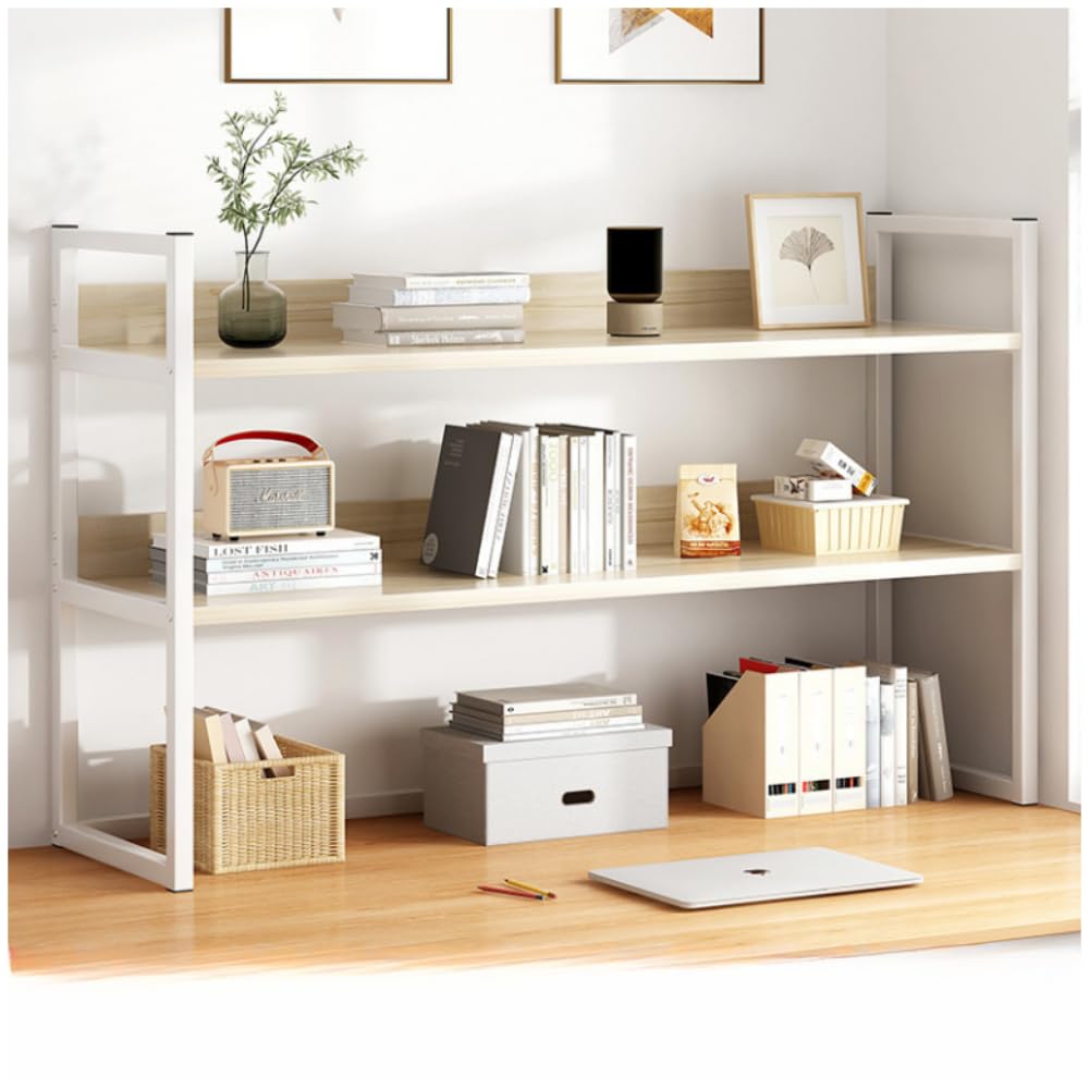 Amazon | デスク上収納ラック 115cm 卓上ラック 本棚 デスク上置き棚