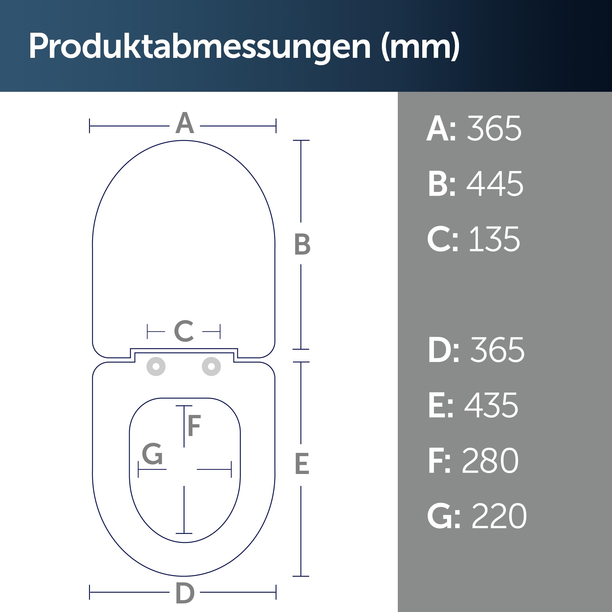 Ideal Standard Connect Air WC-Sitz mit Softclose, Wrapover – Schwarz Matt | Abnehmbarer WC-Sitz mit Absenkautomatik (Softclose) und robusten Edelstahl-Scharniere, E0368V3