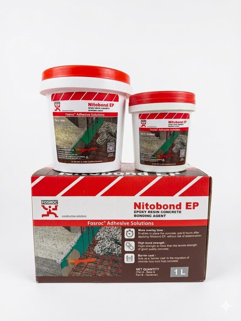 NITOBOND EP [1L] is a two-component, solvent-free, epoxy resin-based bonding agent designed to join new cementitious materials to existing concrete-image-48
