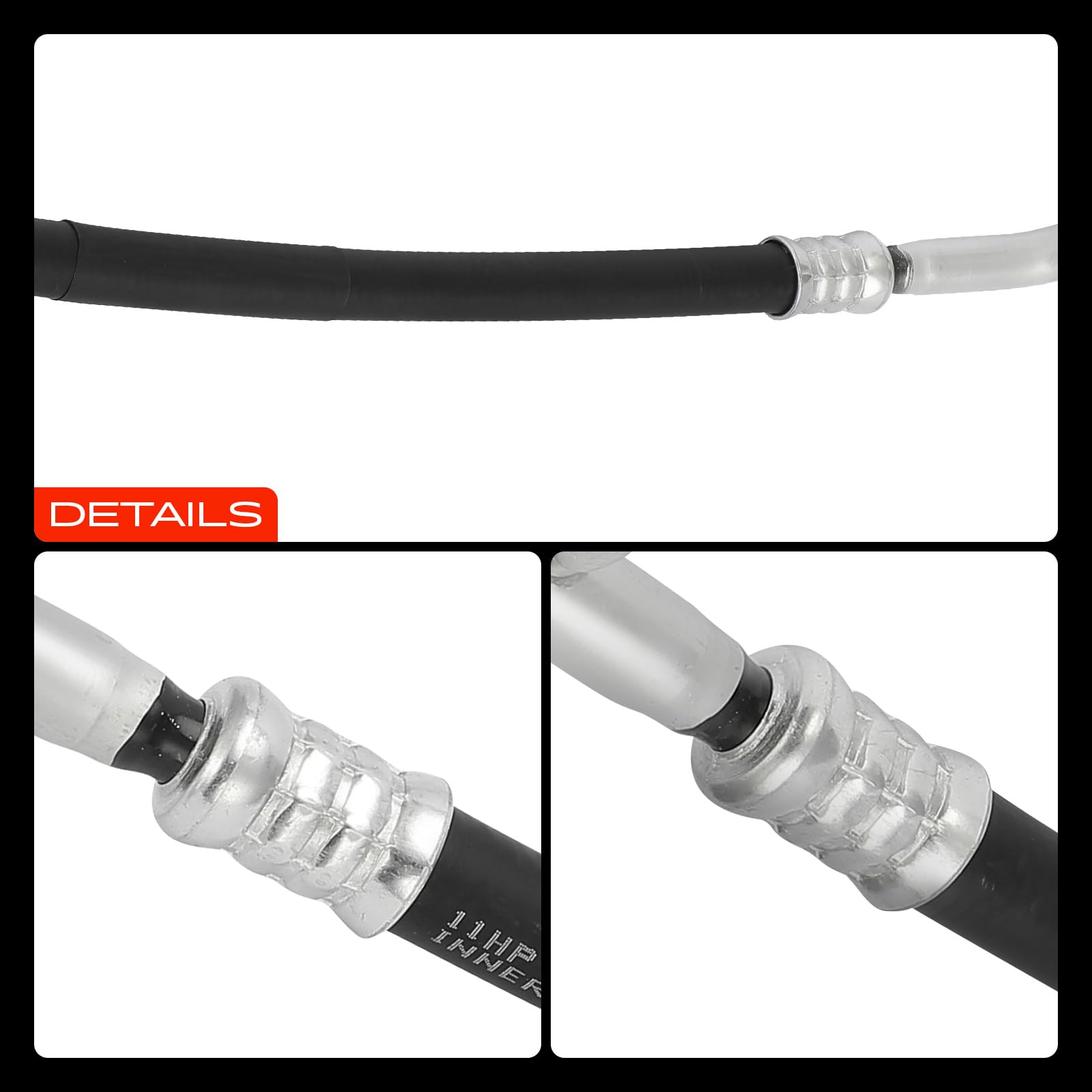 Frankberg Tubería de alta presión del aire acondicionado Dirección asistida Compatible con Golf VI 5K1 1.4L Golf VI 5K1 1.2L Golf Plus 521 5M1 1.2L Golf VI 5K1 1.6L Golf VI Variante AJ5 1.6L 119855
