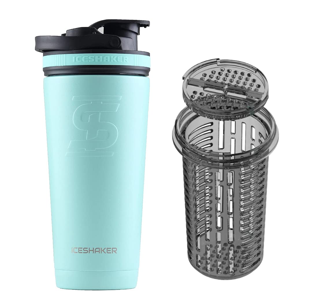  Stainless Steel Ice Shaker 26 Oz Bottle for Fitness Enthusiasts at the Gym
| Mint Flavored 26 Oz Stainless Steel Shaker