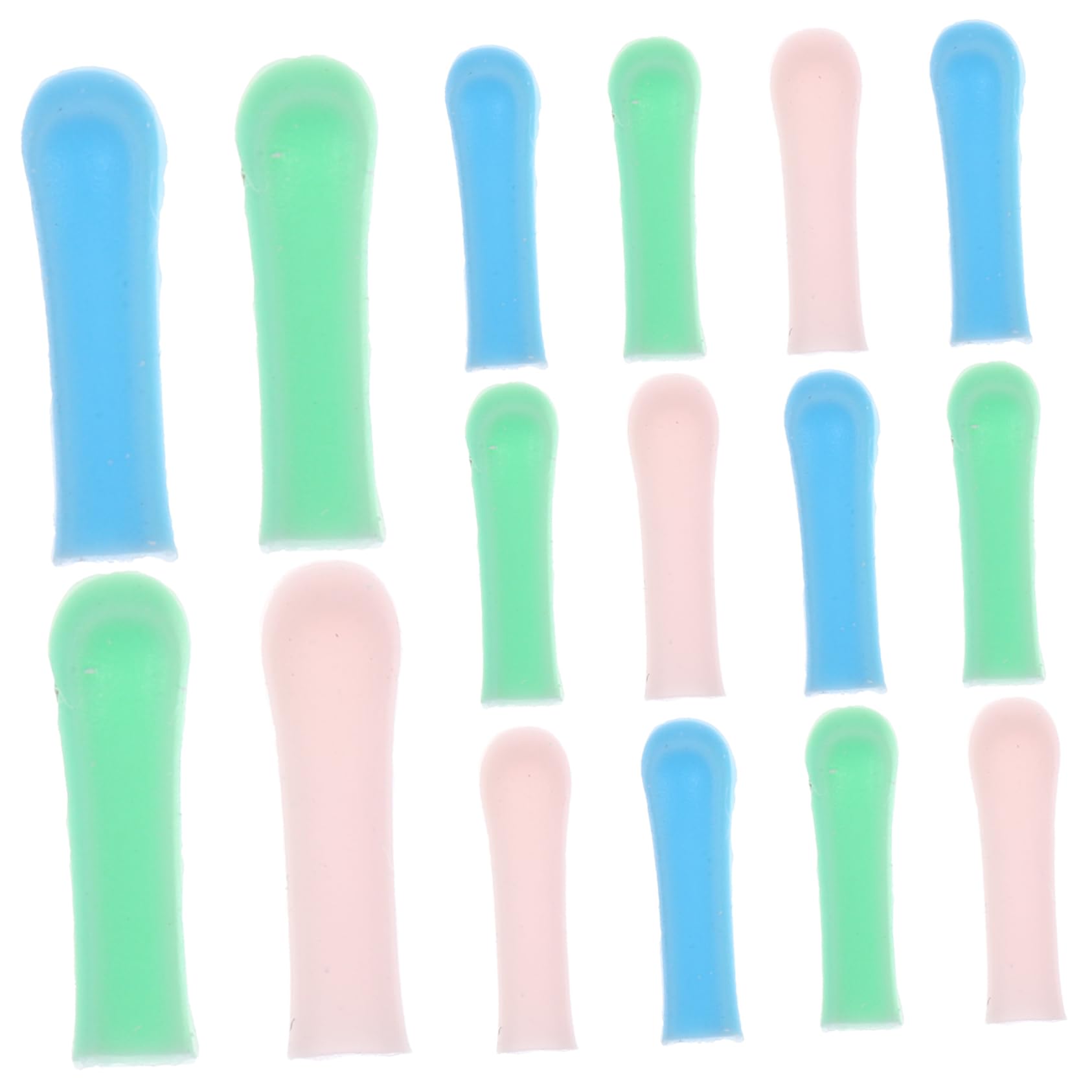 COLLBATH 15pcs Replacement Ear Scoops Sleeves Visible Ear Wax Remover for Gentle Ear Cleaning