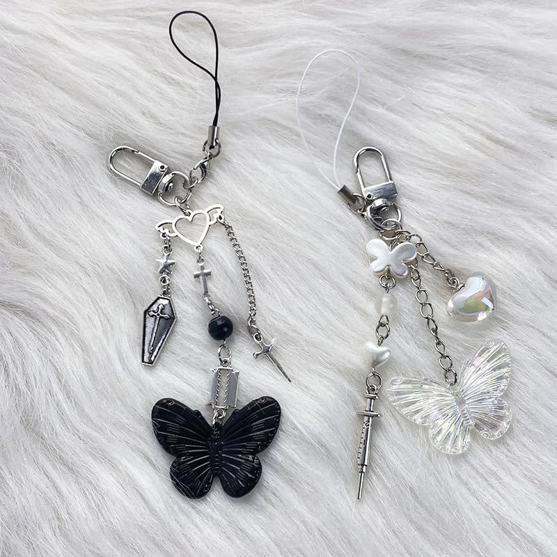 Miniatura 2 de RICHTRUE Lindo dije para teléfono Y2k, accesorios Y2k, joyería kawaii llavero, accesorios para adolescentes y niñas, cosas de moda