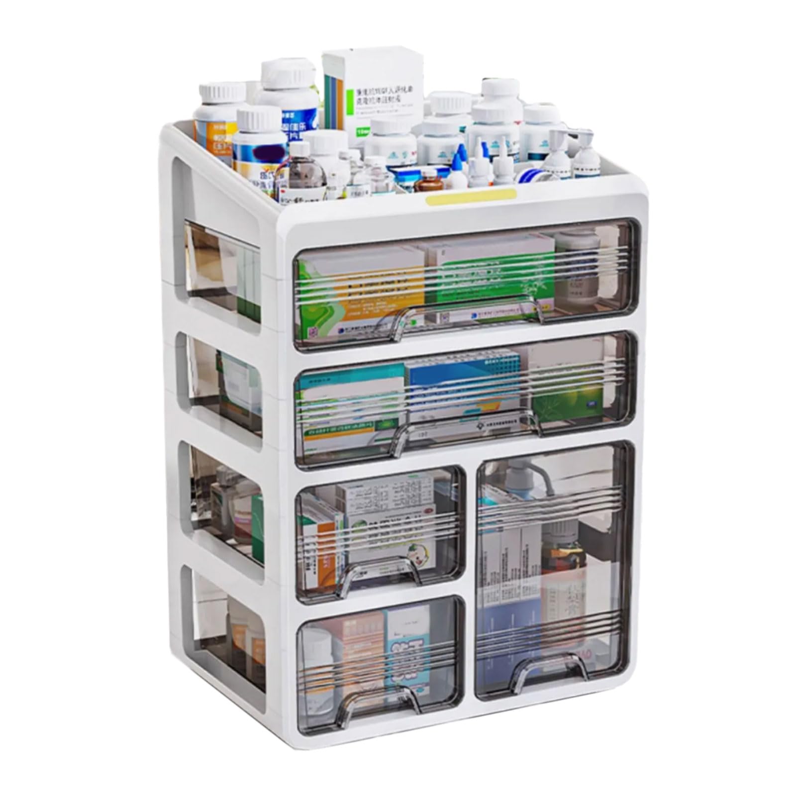 Nucelit Makeup Storage Organizers with Compartments PP Materials for Easy Cleaning for Beauty Enthusiasts and Makeup Artists Bathroom Countertop Organizers