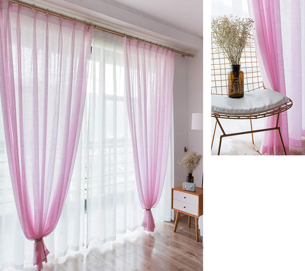 Rideau transparent blanc moderne à crochet pour salon et chambre