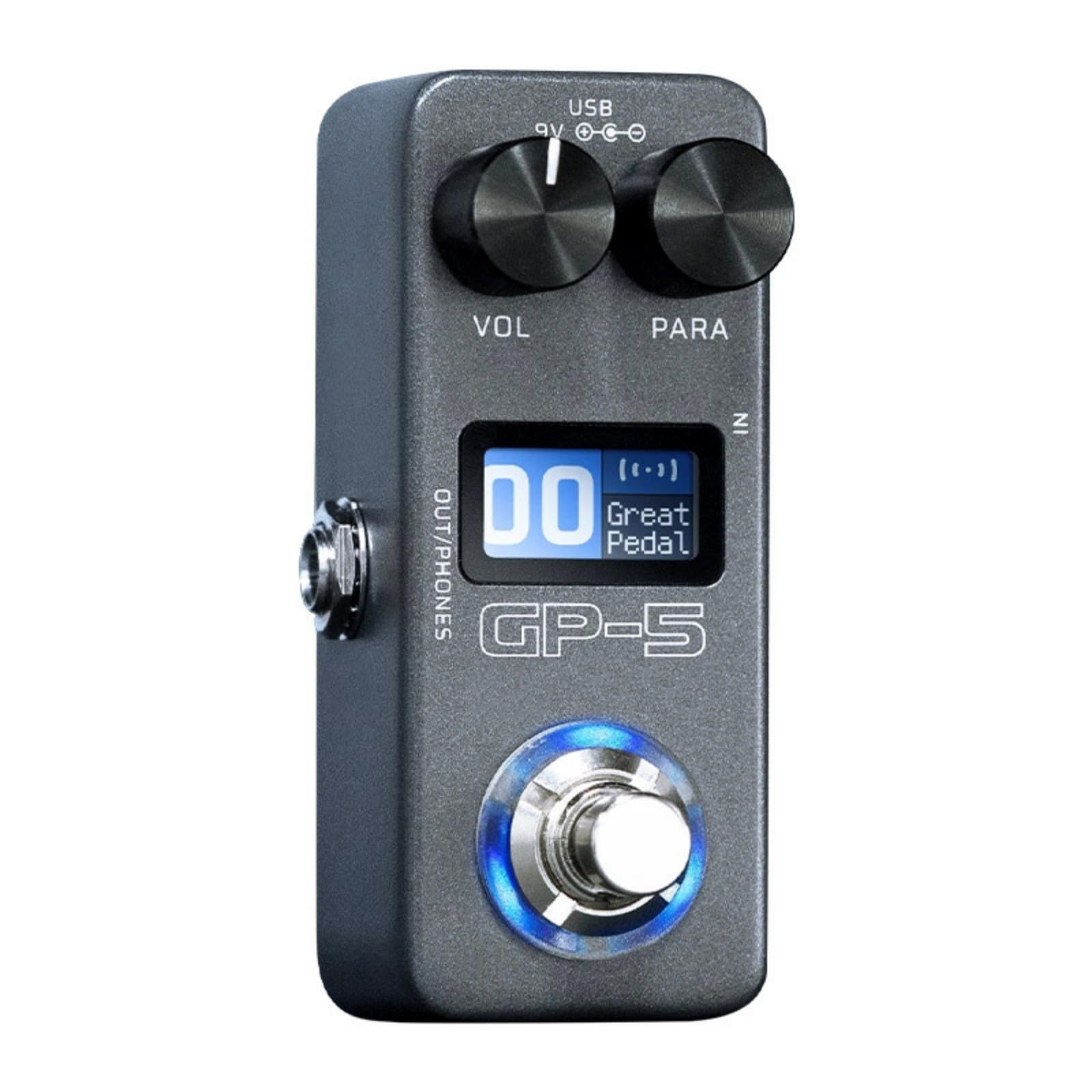 Gitarreneffektprozessor, digitales Nachhall Gitarreneffektgerät, über 100 Presets und Tone Loader für Aufnahmeverstärker mit Drum Machine