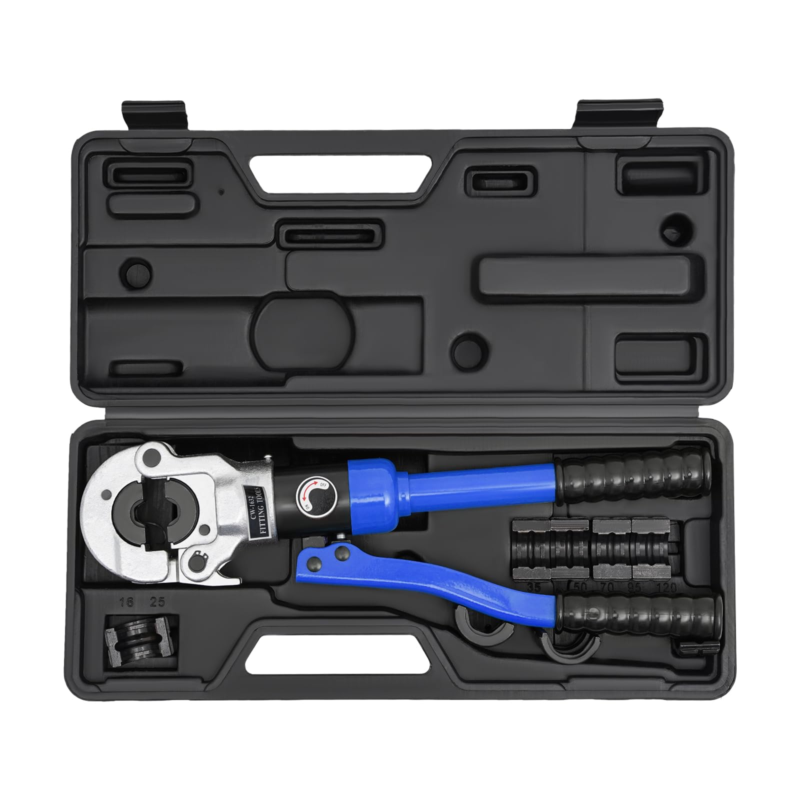 Hydraulic Crimping Tool, Manual Hydraulic Pliers Crimping SetDies Good Compatibility Suitable for Pipes in and for Narrow Spaces