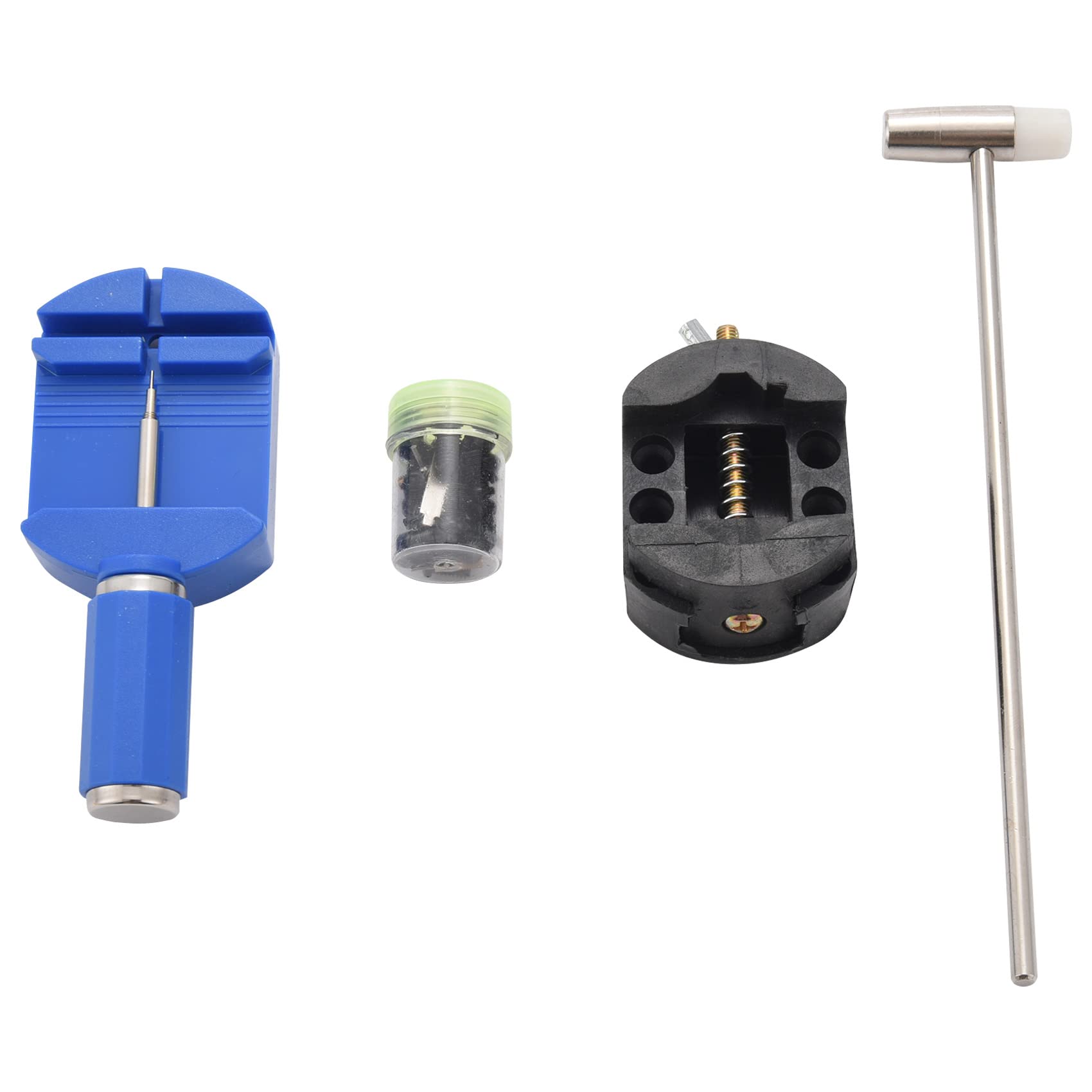 39 Stücke Uhr Reparatur Werkzeug Kit Uhr Reparatur Werkzeug Federstegentferner Schraubendreher Uhr Reparatur Werkzeug Öffner Batterie Set, blau / schwarz, Einheitsgröße