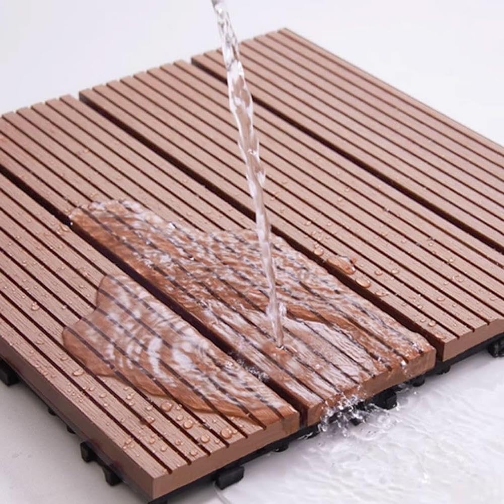 60x30 cm Terrassenfliesen Wasserdichter Holzoptik Terrassenplatten
