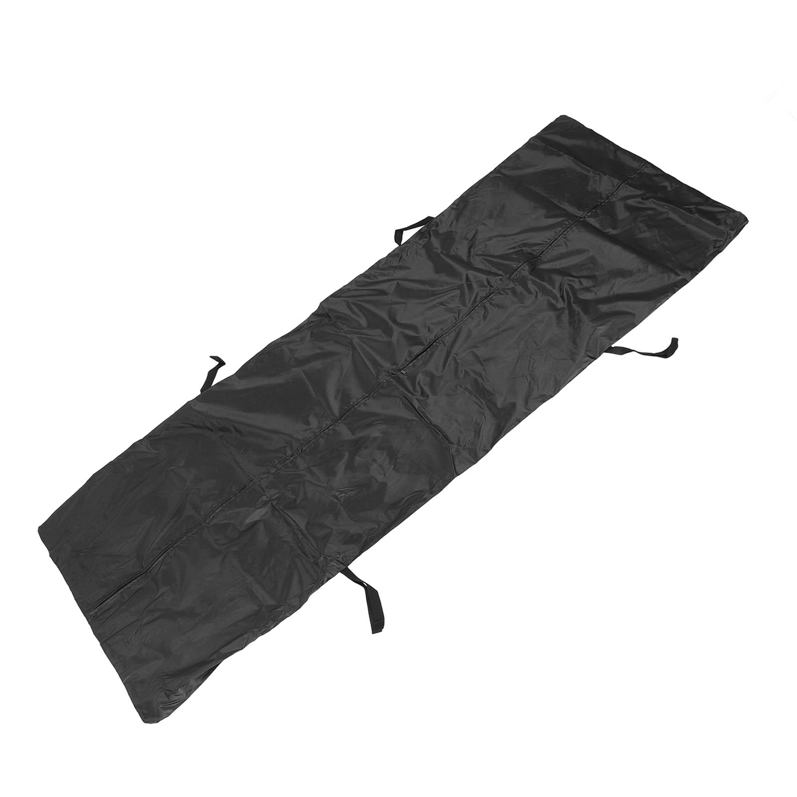 Sac Mortuaire en Tissu Oxford 210D Anti-fuite pour Morgue avec 4 Poignées Zippées Centrales, Sac de Rangement D'urgence pour le Transport des Hôpitaux Funéraires, Noir (200 * 90cm)