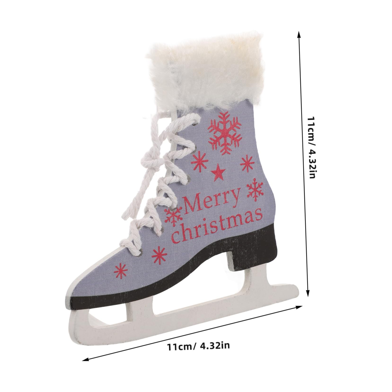 Toddmomy Blue Shoe Ornaments Ice Skating Charms Christmas Decorations for Tree and Home