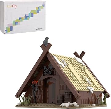 Viking Style Building Toy Set Viking House Brick Model Creative Architecture Construction Collection LEGO Compatible MOC Designer Entry Level Learning Set MOC-93063 311 Pieces