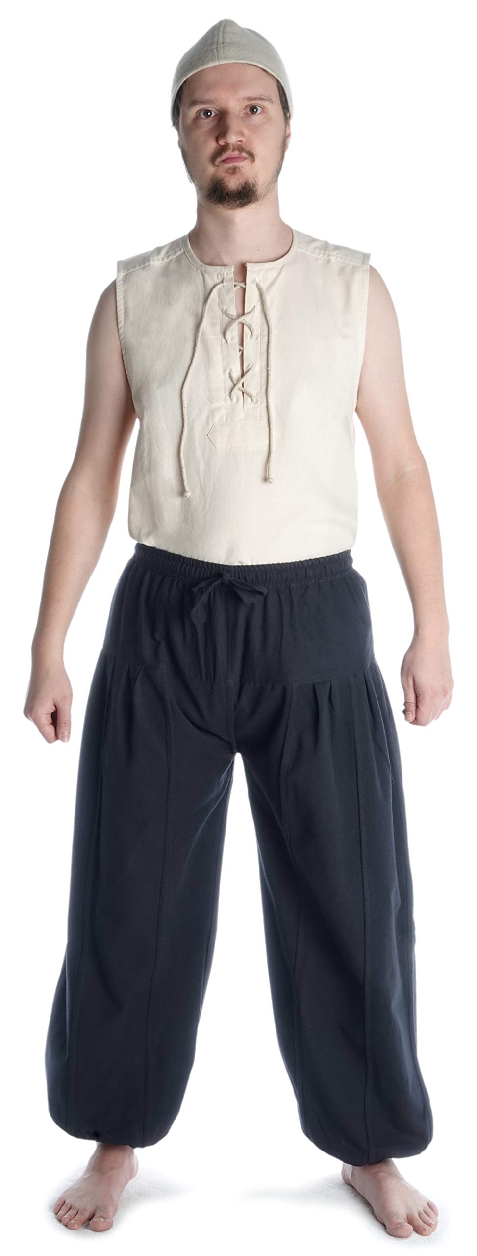 HEMAD Mittelalter Hose Landsknecht S-XXXL Herren Piraten Pluderhose