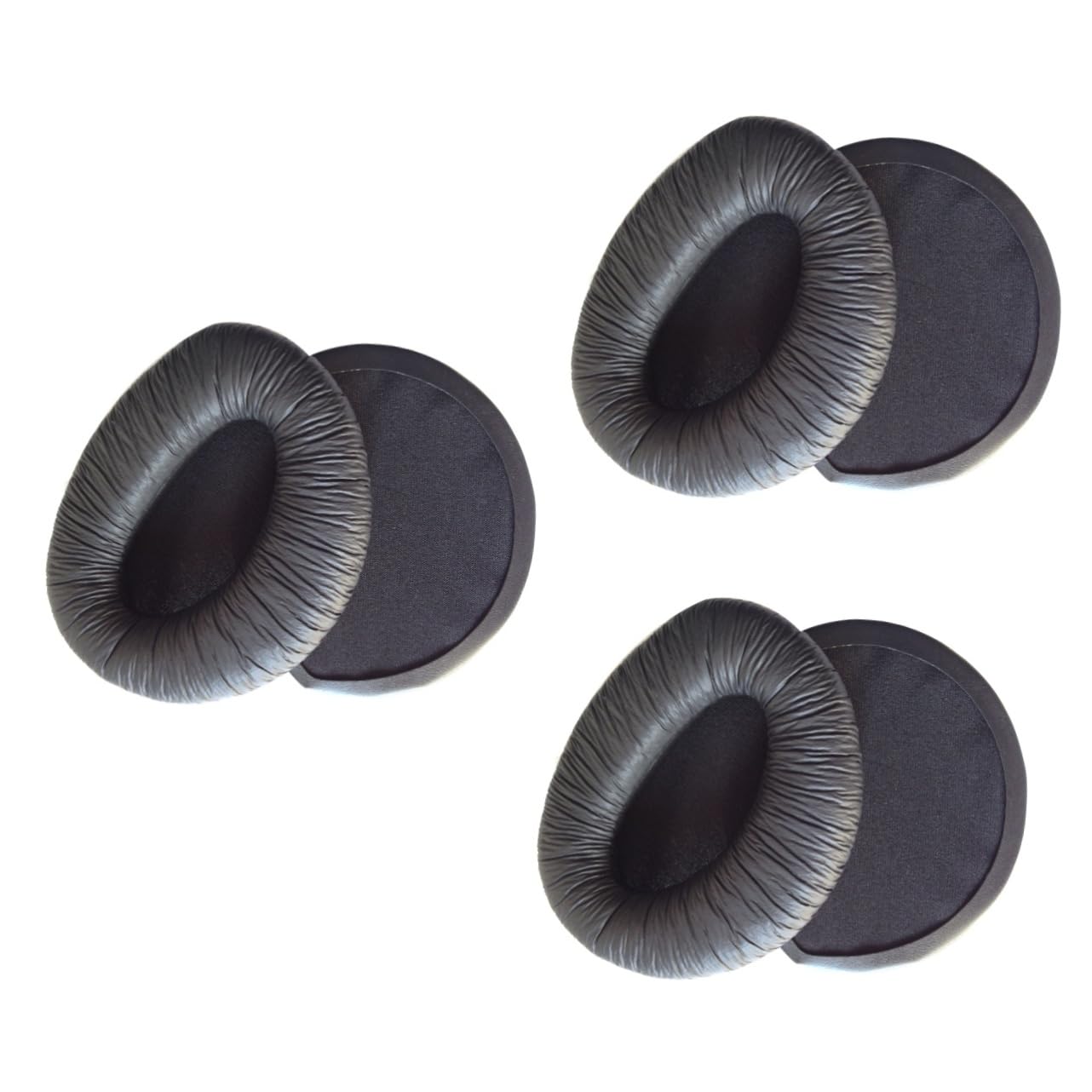 Gatuida 3pezzi Cuscinetti Auricolari Sostitutivi Pu Per Cuffie Di Nero Design Confortevole e Resistente Migliora La Performance Del Suono