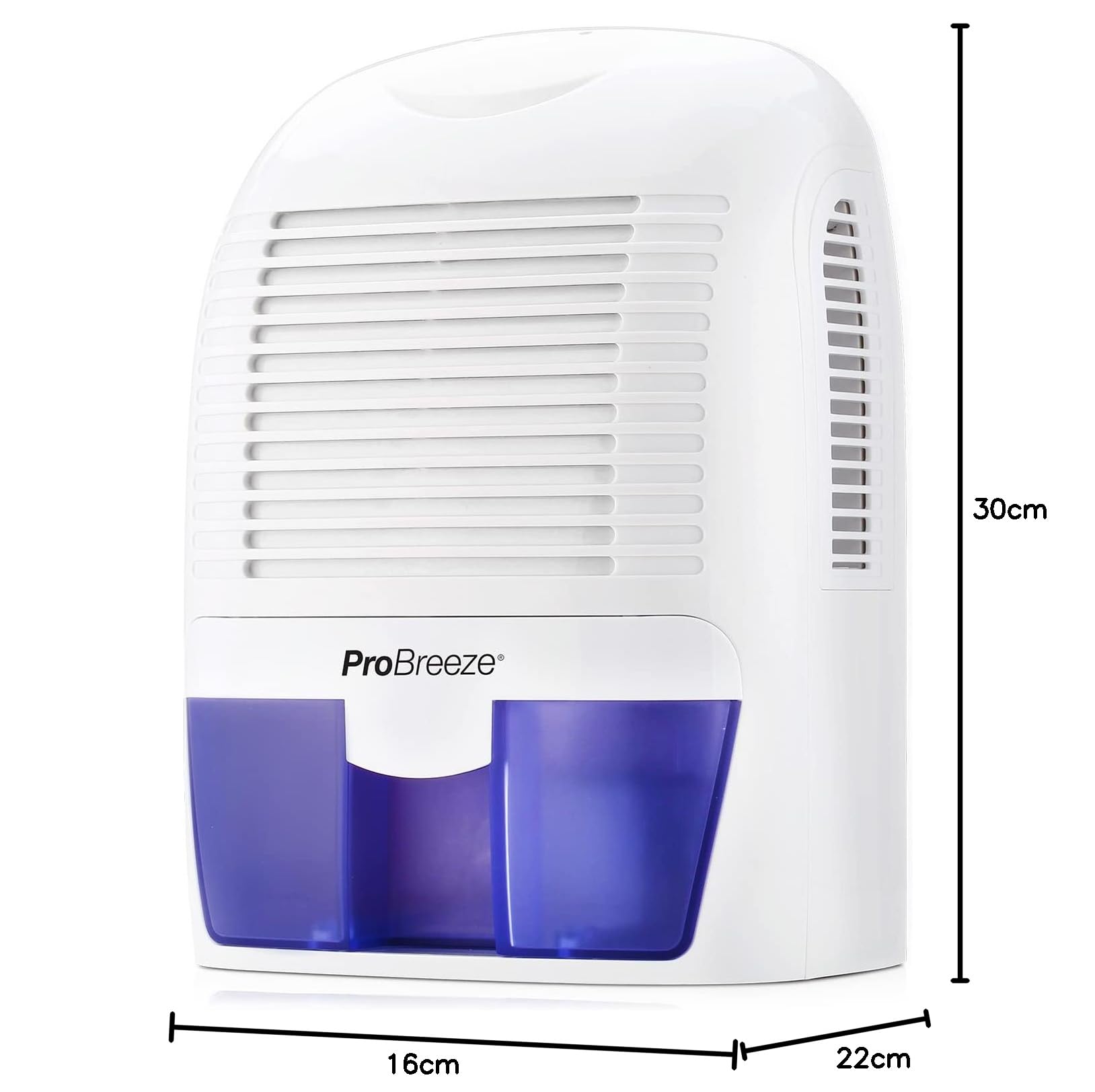 Pro Breeze Mini Deumidificatore Portatile da 1500ml per Umidità e Muffa in Casa, Cucina, Camera da Letto, Roulotte, Ufficio e Garage