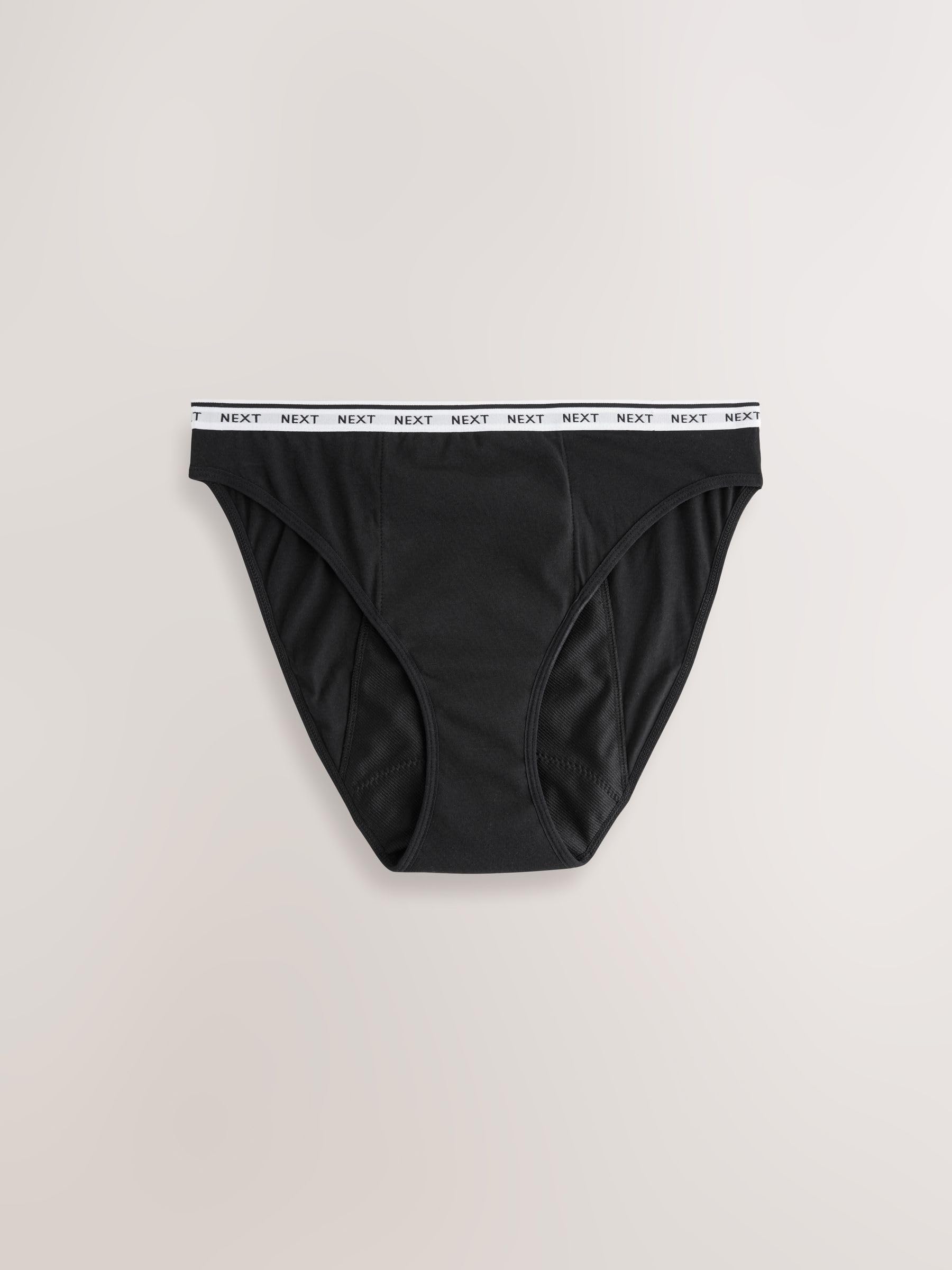 NEXT Mujeres Pack de 2 Braguitas menstruales para Flujo abundante de Pernera Alta Negro 44