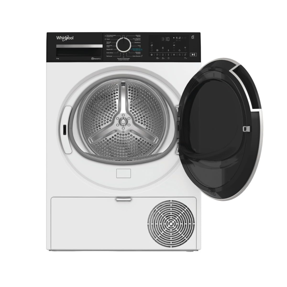 Whirlpool Secadora Bomba de Calor Libre Instalación C WD 96M WBR SPT, 9 kg, Clase C, Blanca
