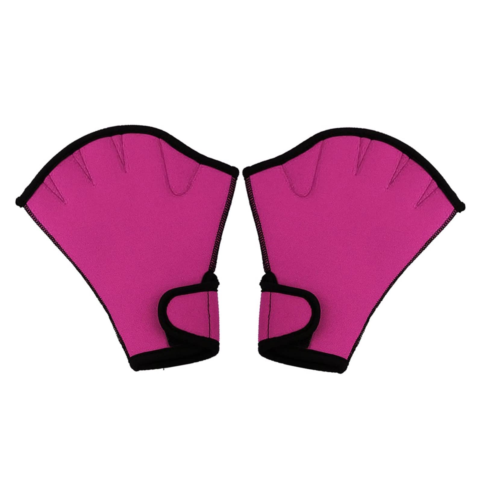 rękawiczki do nurkowania, 1 para rękawiczek do pływania Aquatic Fitness Wodoodporność Aqua Fit Paddle Training Rękawiczki bez palców Sprzęt nurkowania(Pink,M)