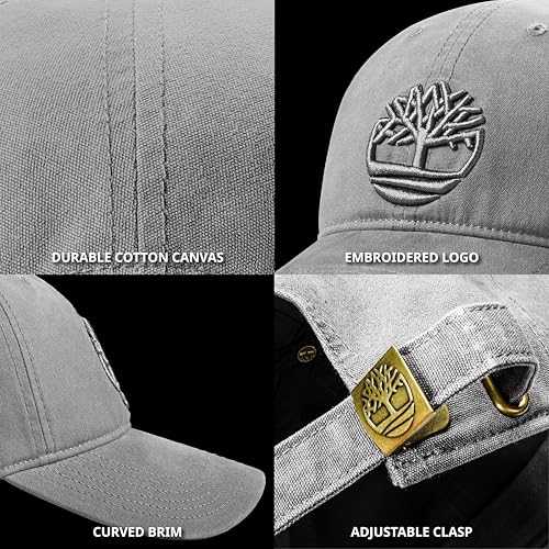 Image of Timberland Soundview Men's Baseball Cap - Cotton Canvas, Adjustable, Lightweight & Stylish Hat for Outdoor Activities