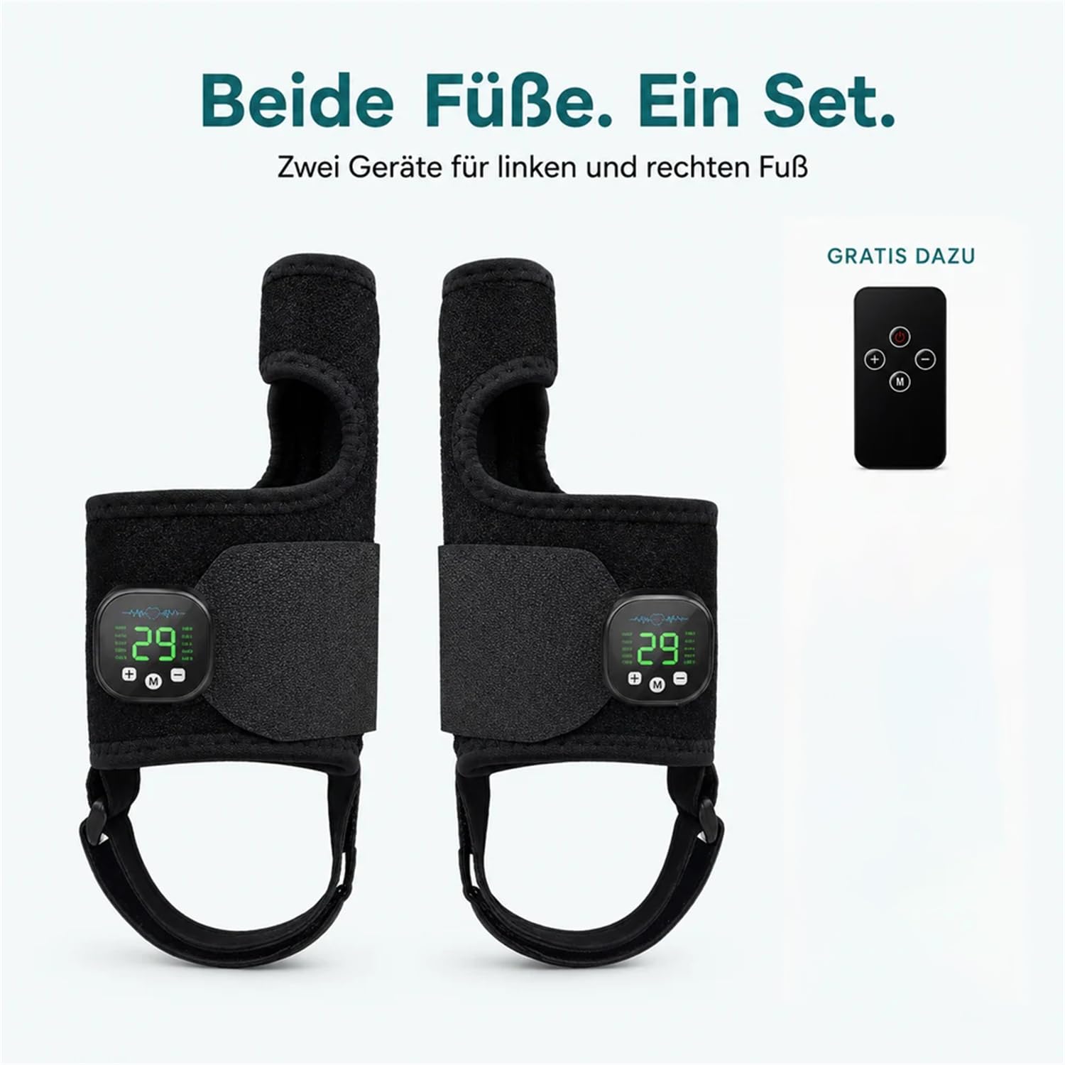Hallux-Trainer Verstellbare Zehenschiene mit EMS-Mikrostimulation – unterstützt Fußkomfort bei Valgus, Ballenzehen und Hammerzehen