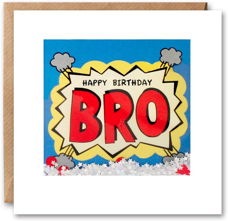 James Ellis - Bro Birthday Kapow Shakies Card - PK2611