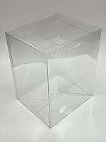 Vista 5 de [6 Pack] 6-Inch Funko Pop! Protector Clear Display Case Box for 6" Funko Pop! Figures - 0.50mm PET Plastic