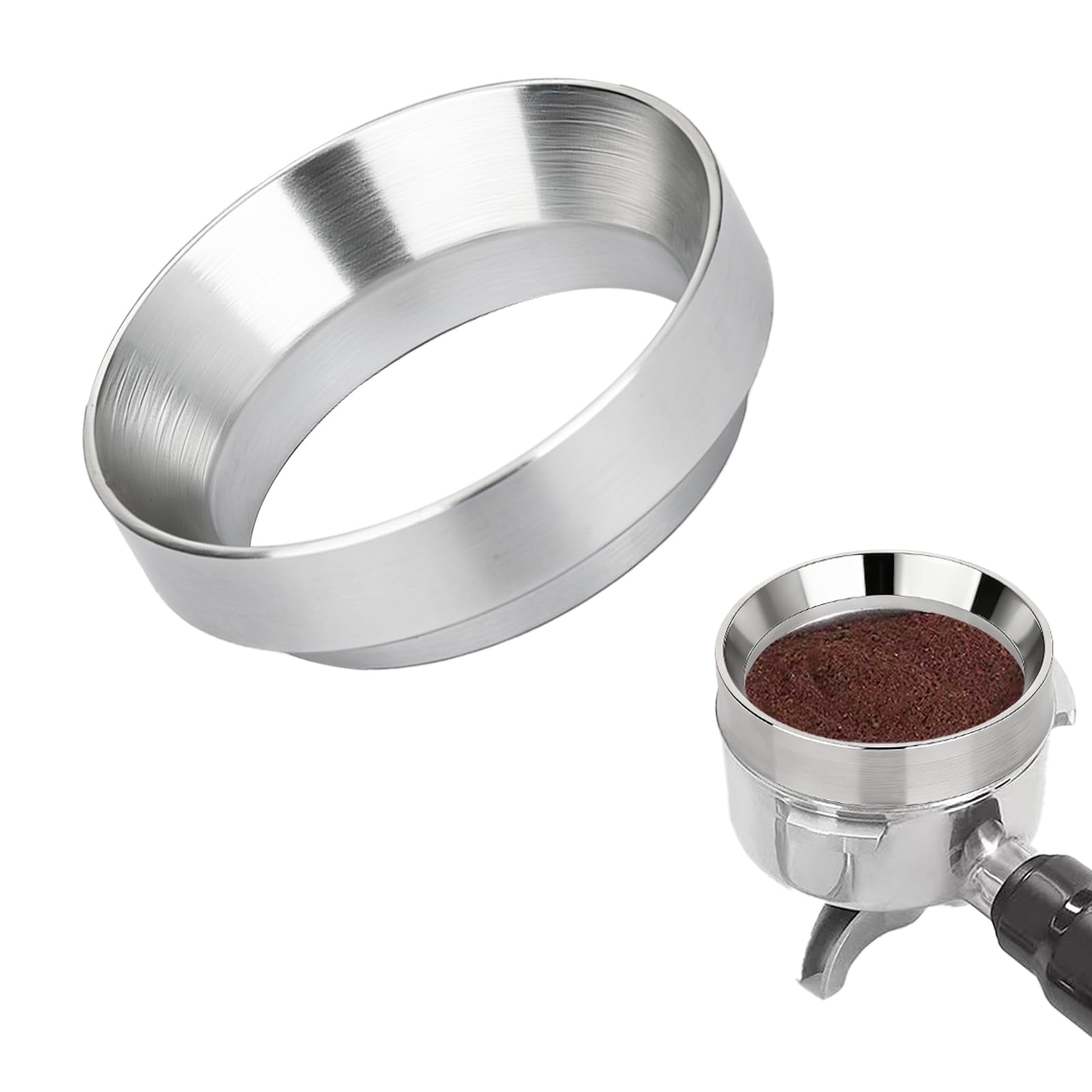 nilic 54mm Dosing Funnel, Practical Magnetic Espresso Dosing Funnel 54 mm Barista Accessories, Aluminum Alloy Food Grade Coffee Machine Accessories for Home, Cafe, Barista