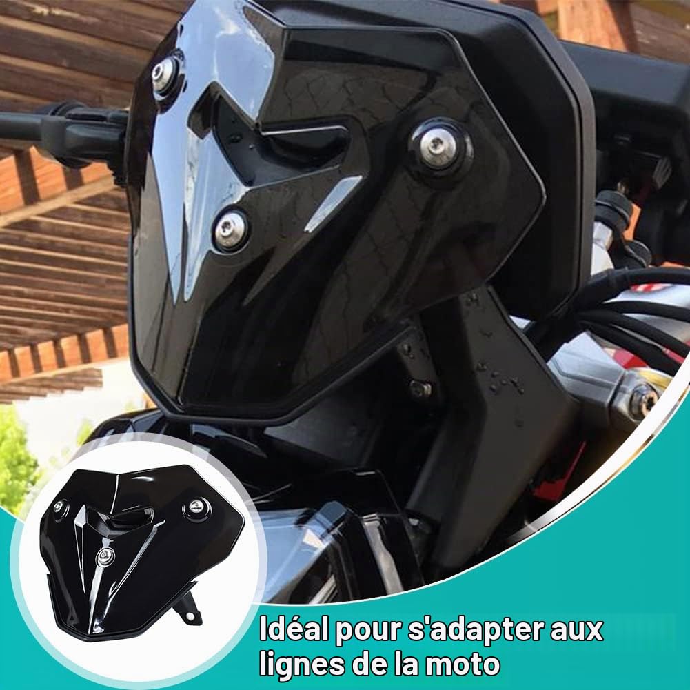 Housse de Pare-Brise Noire fumée pour Moto Compatible with F900R F 900R F 900 R Accessoires 2020 2021 2023 Pare-Brise Protecteur Coupe-Vent Flyscreen Déflecteur de Vent de carénage Avant