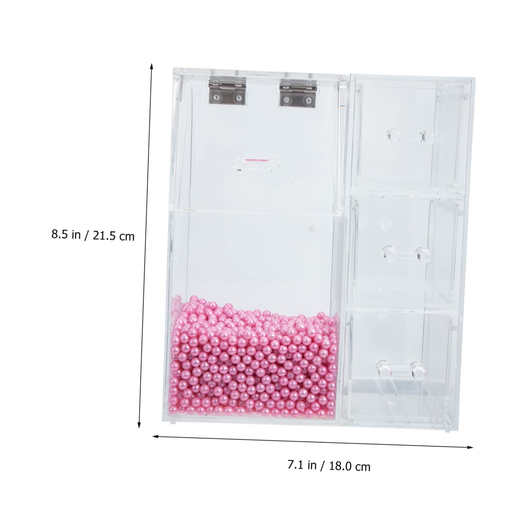 VICASKY Porte-pinceaux de Maquillage Boîte à Pinceaux Acrylique Organisateur de Rangement pour Cosmétiques Support de Pinceaux de Maquillage