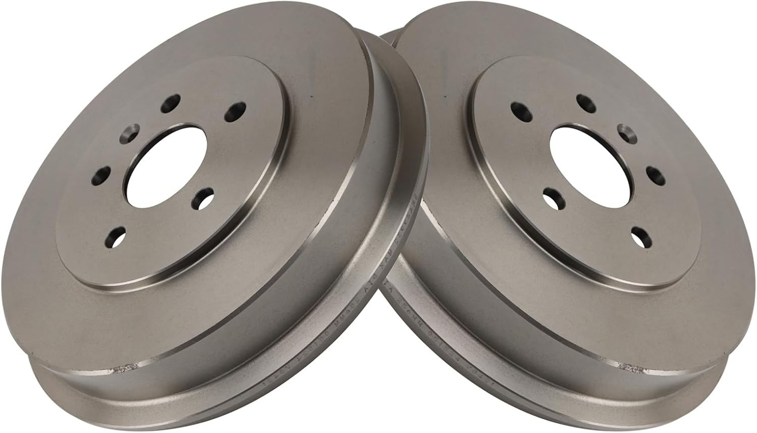 TRQ Rear Brake Drum Set Compatible with 2011-2016 Chevrolet
