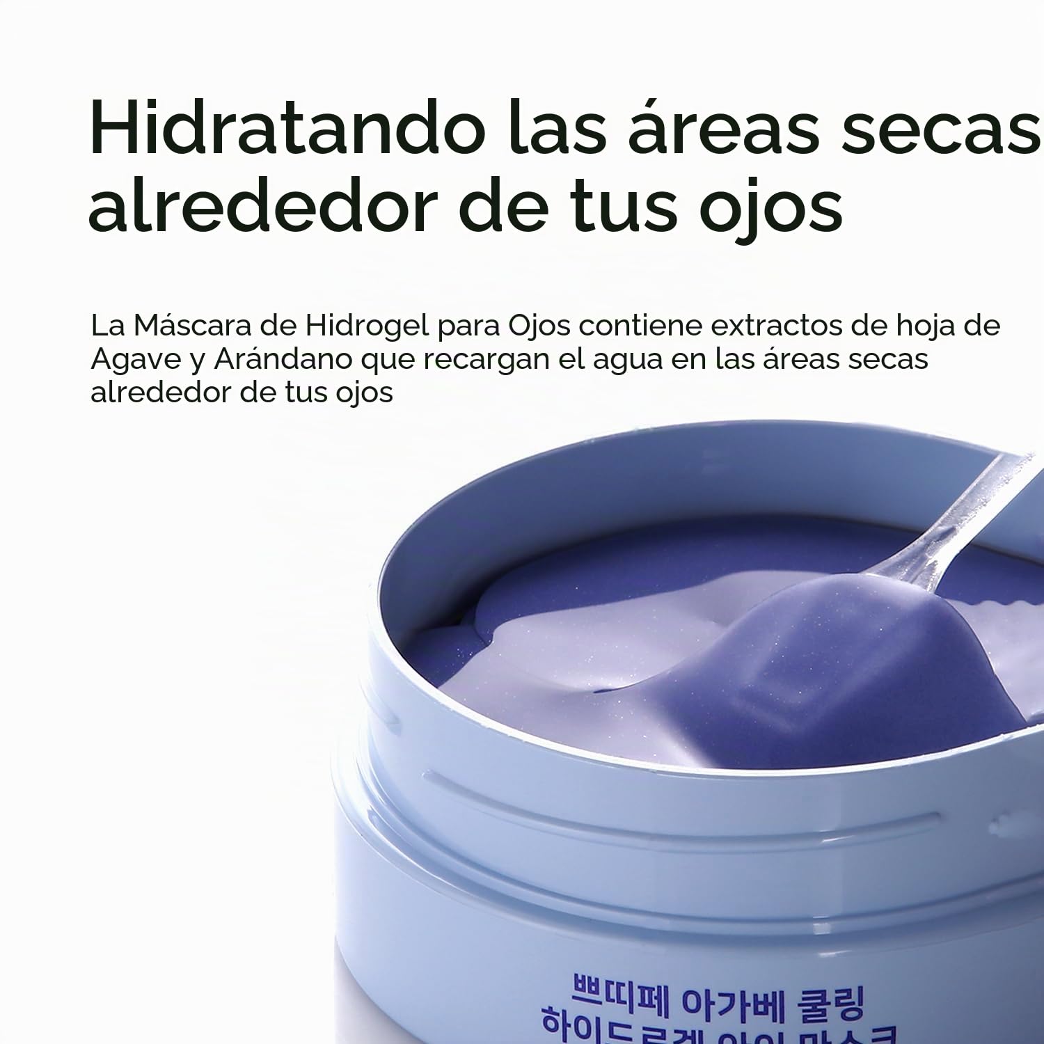 PETITFEE Agave Cooling, Máscara de Ojos de Hidrogel, Hidratante y Refrescante, Ideal para Reducir la Hinchazón y Calmar la Piel, 60 Piezas (30 Pares)
