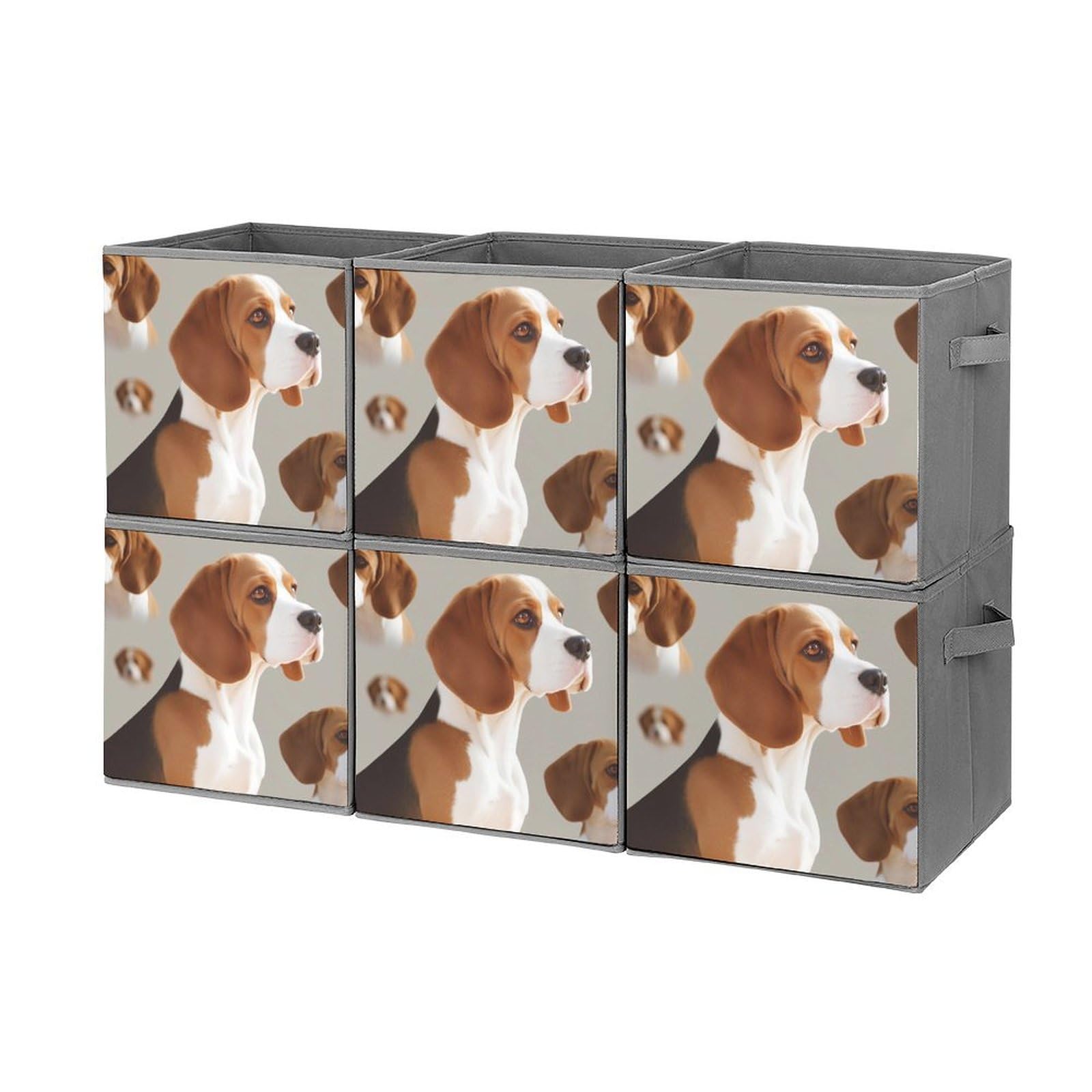 Boîtes de rangement pliables pour éliminer le désordre avec le motif chien Beagle