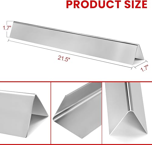 Miniatura 3 de GGC Barras aromatizantes de acero inoxidable 304 de 15.3 pulgadas para Weber Spirit serie 200, Spirit E210, S210, E220, S220 con perillas de control