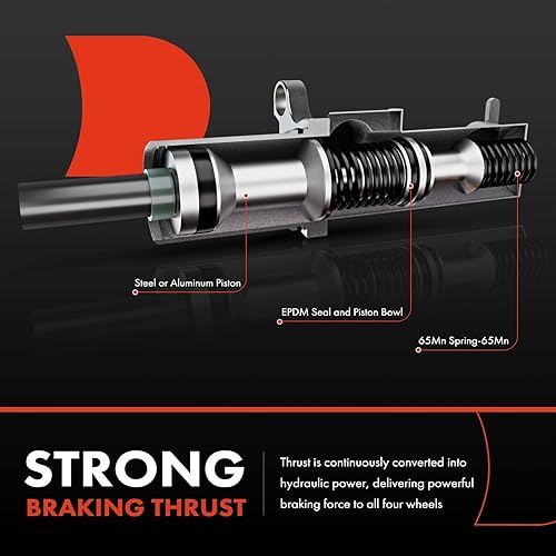 Miniatura 4 de A-Premium Cilindro maestro de freno con depósito y tapa compatible con vehículos Chevrolet y Pontiac - Para Aveo 2004-2006, Wave 2006, no ABS,