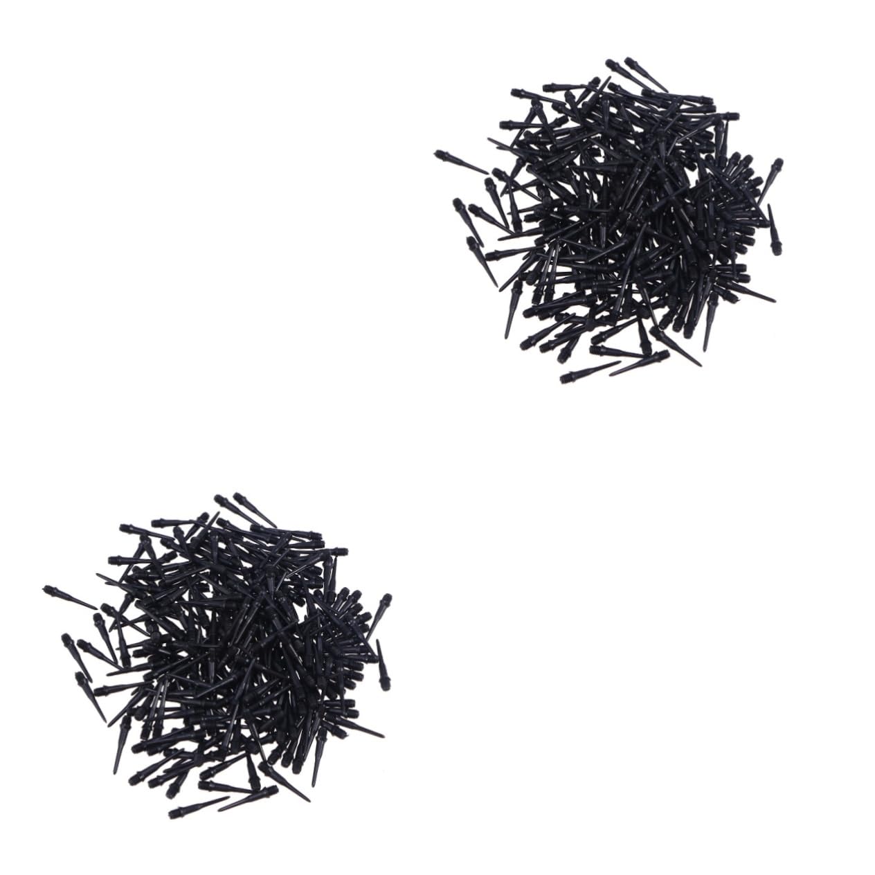 INOOMP 2sets Black Thread Soft Tip Dart Points Soft Tips for Plastic Shafts Set 500pcs*2