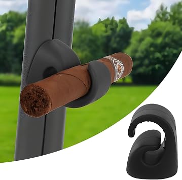 Magnetic Cigar Holder for Golf Cart, Adjustable Golf Cart Cigar Holder with No-Scratch Silicone & Strong Grip, Fits 38-70 Ring Gauge, Golf Cart Accessories for Fishing, Grilling & Outdoor
