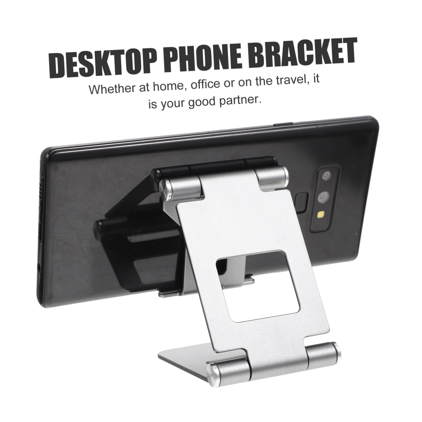 UKCOCO 4 Piezas Soporte para Teléfono Móvil Soporte De Teléfono De Escritorio Soporte De Tableta para Escritorio Trípode para Tableta Aleación De Aluminio Auto Soporte De Aluminio Oficina
