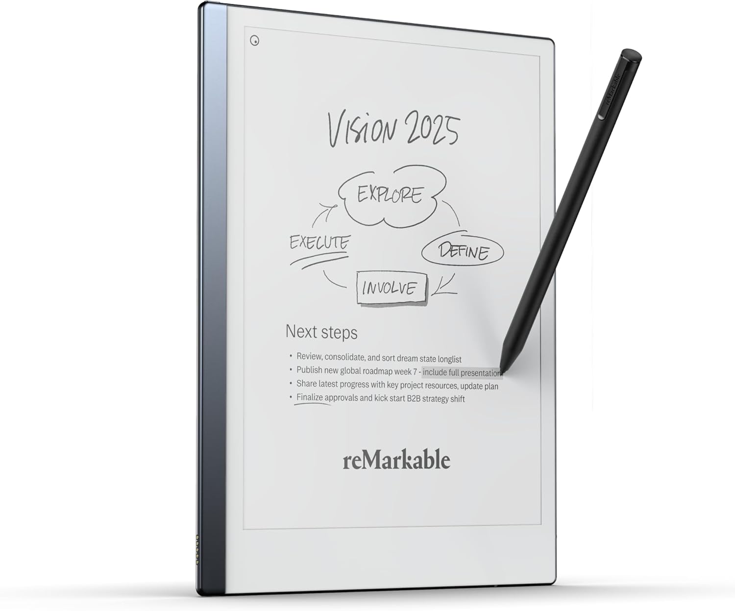 reMarkable Starter Bundle – reMarkable 2 is The Original Paper Tablet | Includes Black