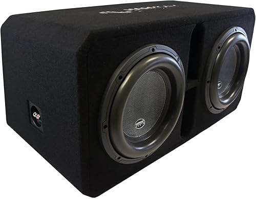 Harmony Audio HA-ML2X12D1 Subwoofer universal dual de 12 pulgadas serie Monolith 3000 W RMS 1 ohmios con ventilación y carga subcaja