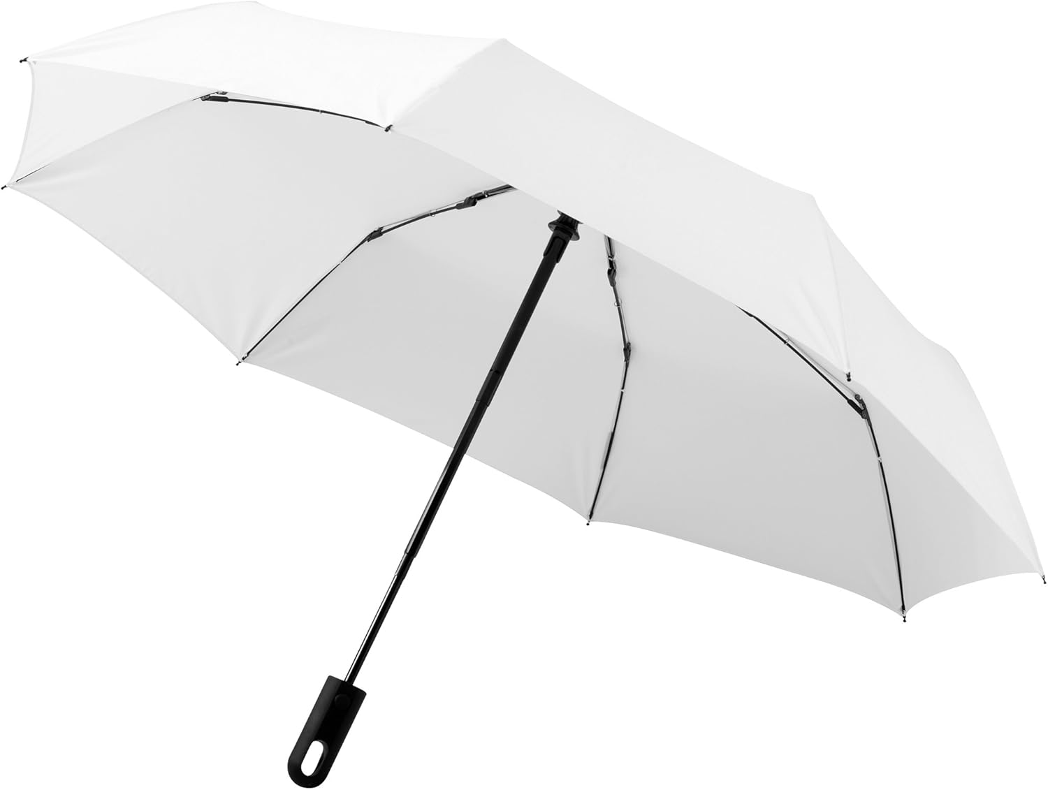 Marksman 21.5 Inch Traveller 3-Section Auto Open & Close Umbrella (12.1 x 38.6 inches) (Gray)